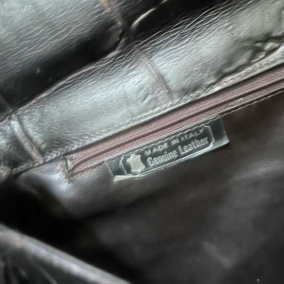 Nordstrom large vintage “crocodile leather”attaché case/briefcase large bag - Picture 9 of 12